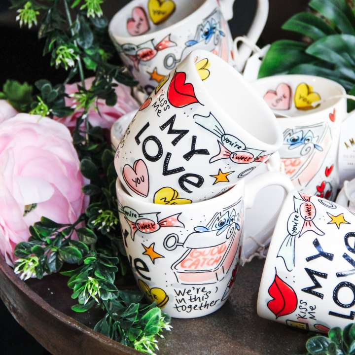 Blond Valentijnsdag servies shop je bij tuincentrum Ockenburgh in Den Haag!
