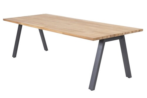 Ambassador teak tafel incl poten