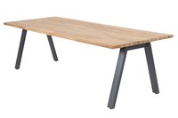 Ambassador teak tafel incl poten