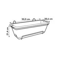 Balkonbak barcelona allin1 50cm gl - afbeelding 4