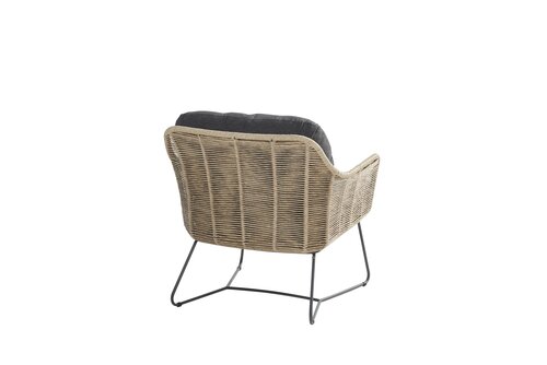 Belmond lounge stoel naturel, incl. kussens - afbeelding 3