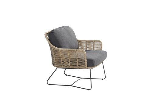 Belmond lounge stoel naturel, incl. kussens - afbeelding 4