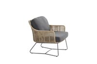 Belmond lounge stoel naturel, incl. kussens - afbeelding 4
