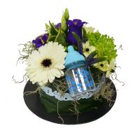 Bloementaart It's a Boy! - maat M - afbeelding 1