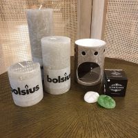 Bolsius set 7 + Scentchips waxbrander