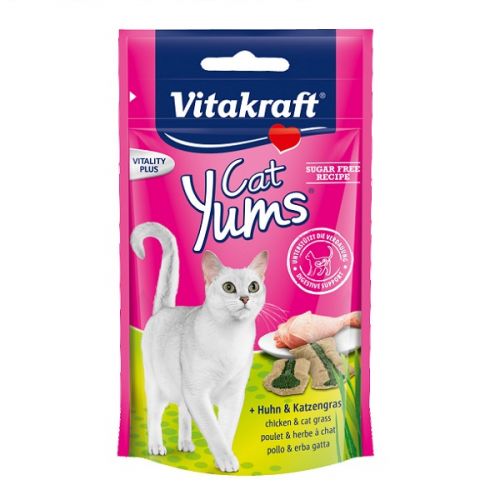 Cat yums kip&kattengras 40g