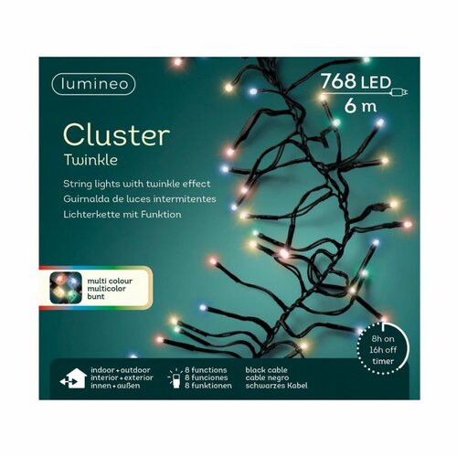 Clusterverlichting Twinkle 6M/768L Multi - afbeelding 1