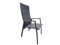 Dallas reclining chair padded - anthracite
