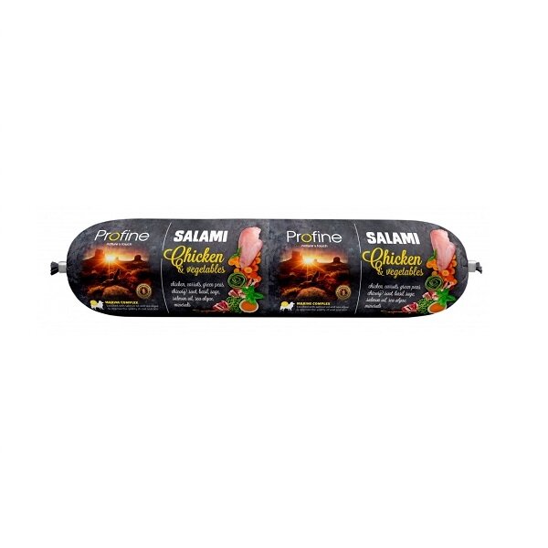 Dog salami chicken&vegetables 800gr