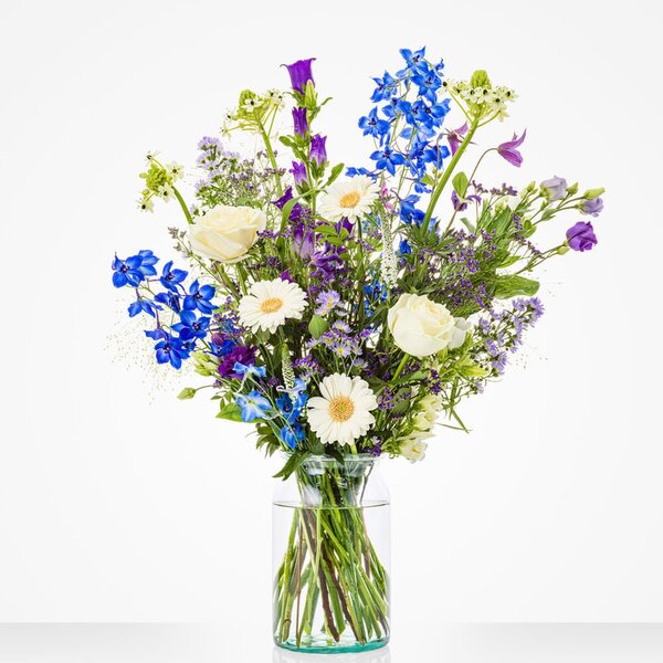 Feestelijk blauw - Groot (L)