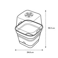 Green basic kweekpot vierkant allin1 35cm - afbeelding 9