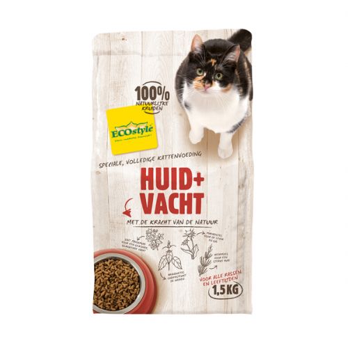 Kat huid + vacht 1,5kg - afbeelding 1