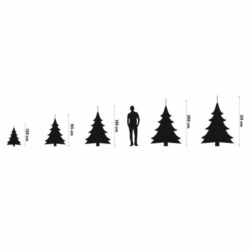Kerstboom monaro ↕ 185 cm ↔ 130 cm - afbeelding 2