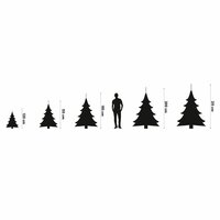 Kerstboom Pencil Pine ↕ 260 cm ↔ 117 cm - afbeelding 3
