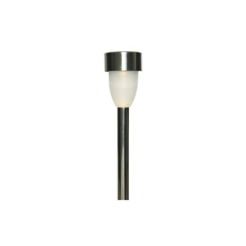 LED solar tuinlamp RVS warm wit