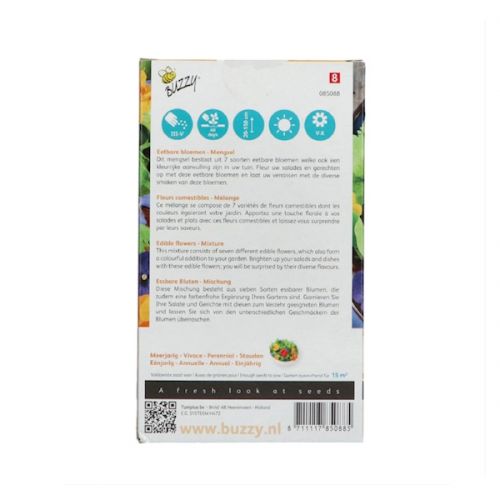 Mengsel eetbare bloemen (voor 15m²) - afbeelding 2