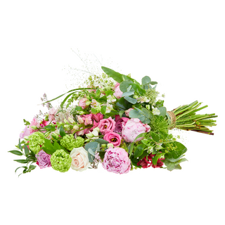 Pioenpracht rouwboeket - Groot