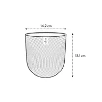 Pot jazz Ø14cm zijdewit - afbeelding 3