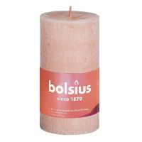 Stompkaars rustiek misty roze - hoogte 10cm