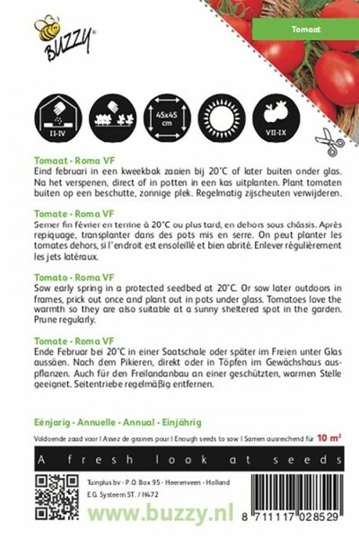 Tomaat roma vf 2g - afbeelding 2