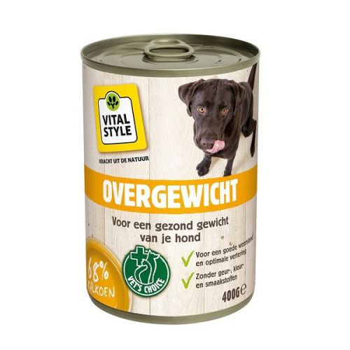 Vitaalvlees hond overgewicht 400g