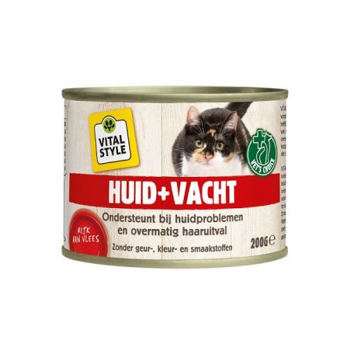 Vitaalvlees kat huid&vacht 200g