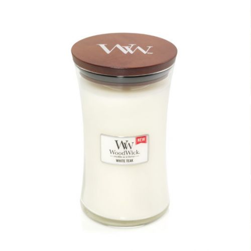 White Teak Large Candle - afbeelding 1