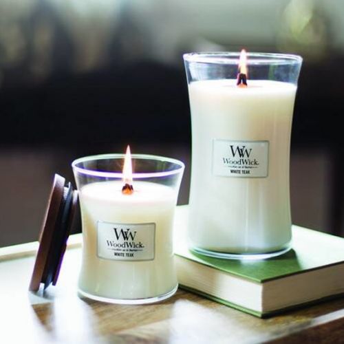 White Teak Large Candle - afbeelding 2