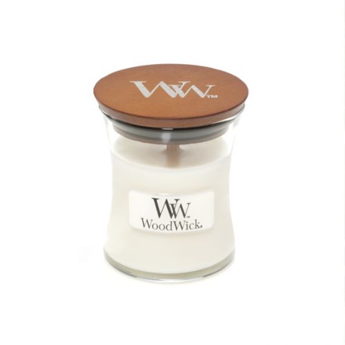 Wood Wick White Teak Mini Candle - afbeelding 1